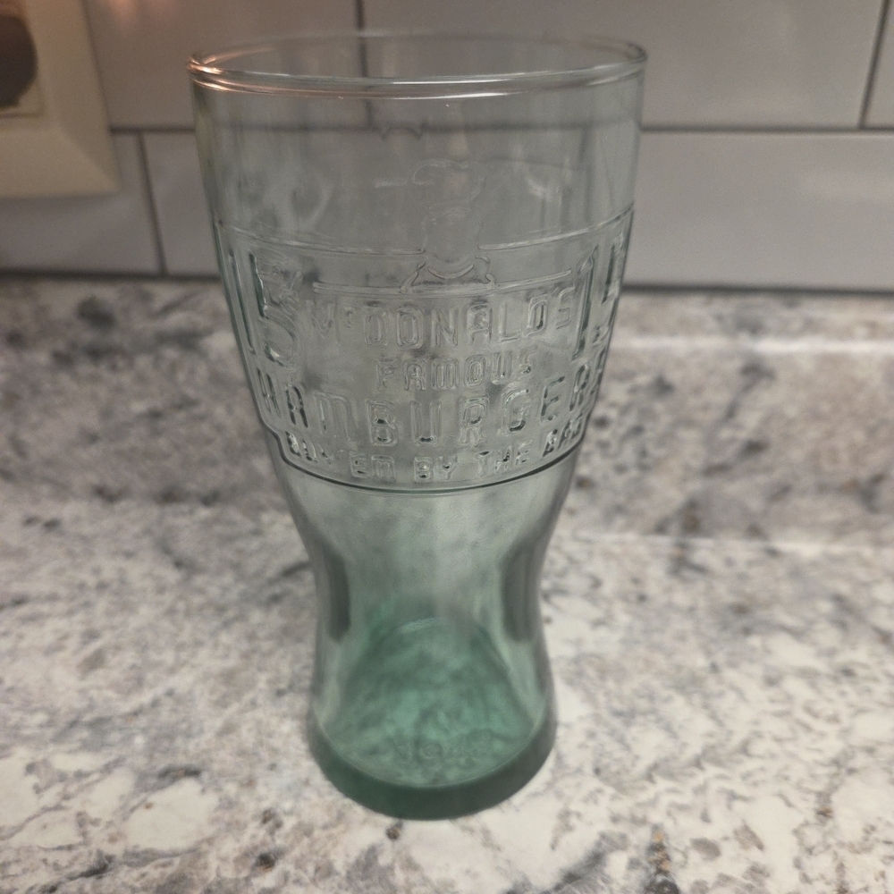 McDonald's Vintage Clear Large Glass Tumbler